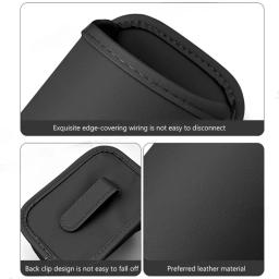Suporte de Copo para Porta de Carro em Couro, Organizador de Bebidas Automotivo, Caixa de Armazenamento para Banco Traseiro, Acessórios para Interior de Carro - Image 5