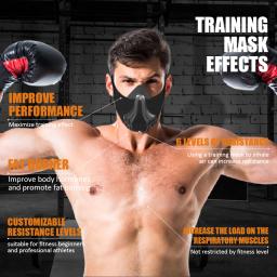 Máscara esportiva ajustável 48 níveis de respiração resistência ao ar treino correndo ginásio máscara fitness exercício treinamento de resistência física - Image 2