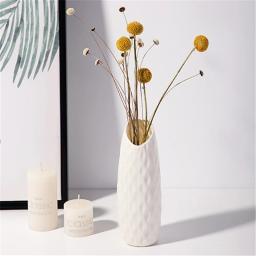 Vaso De Plástico Nórdico Simples, Pequeno Vaso De Flores Frescas, Garrafa De Armazenamento Para Flores, Sala De Estar, Decorações De Casa Moderna, Ornamentos, 1Pc - Image 4