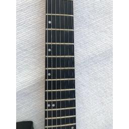 Guitarra Elétrica de 7 Cordas Preta em Mogno, Guitarra Elétrica Sem Cabeça com 24 Trastes - Image 2