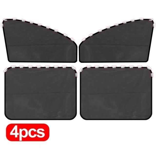Janela magnética do carro pára-sol capa verão proteção uv lado do carro frente janela traseira malha cortina protetor capa acessórios automóveis