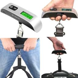 Balança de bagagem 110lb 50kg Digital portátil pendurado balança de bagagem para mala de viagem balança de peso - Image 6