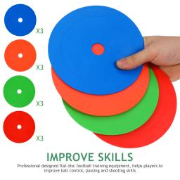 12 Marcadores de Disco Plano para Futebol, Equipamento de Treino para Adultos, Acessórios para Desenvolvimento de Habilidades e Exercícios de Movimento dos Pés em Ambientes Internos - Image 5