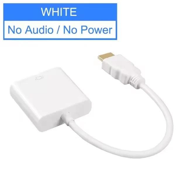 Adaptador HDMI para VGA 1080P com Áudio - Conectividade Universal para seus Dispositivos