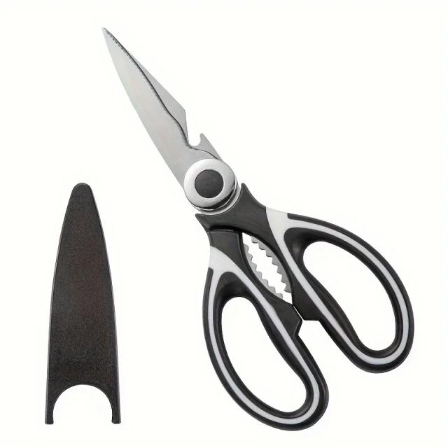Tesoura de Cozinha Multifuncional Aço Inoxidável para Peixe e Carne