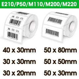 Tamanho misto marklife p50 papel térmico etiqueta autoadesiva compatível para impressora m110 m220 m200 50*80mm 50*30mm 40*30mm - Image 1
