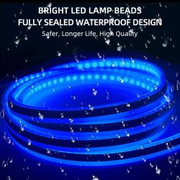 150cm led luz de circulação diurna digitalização partida capô do carro luzes decorativas drl guia do capô do motor automático lâmpada ambiente decorativa 12v - Image 4