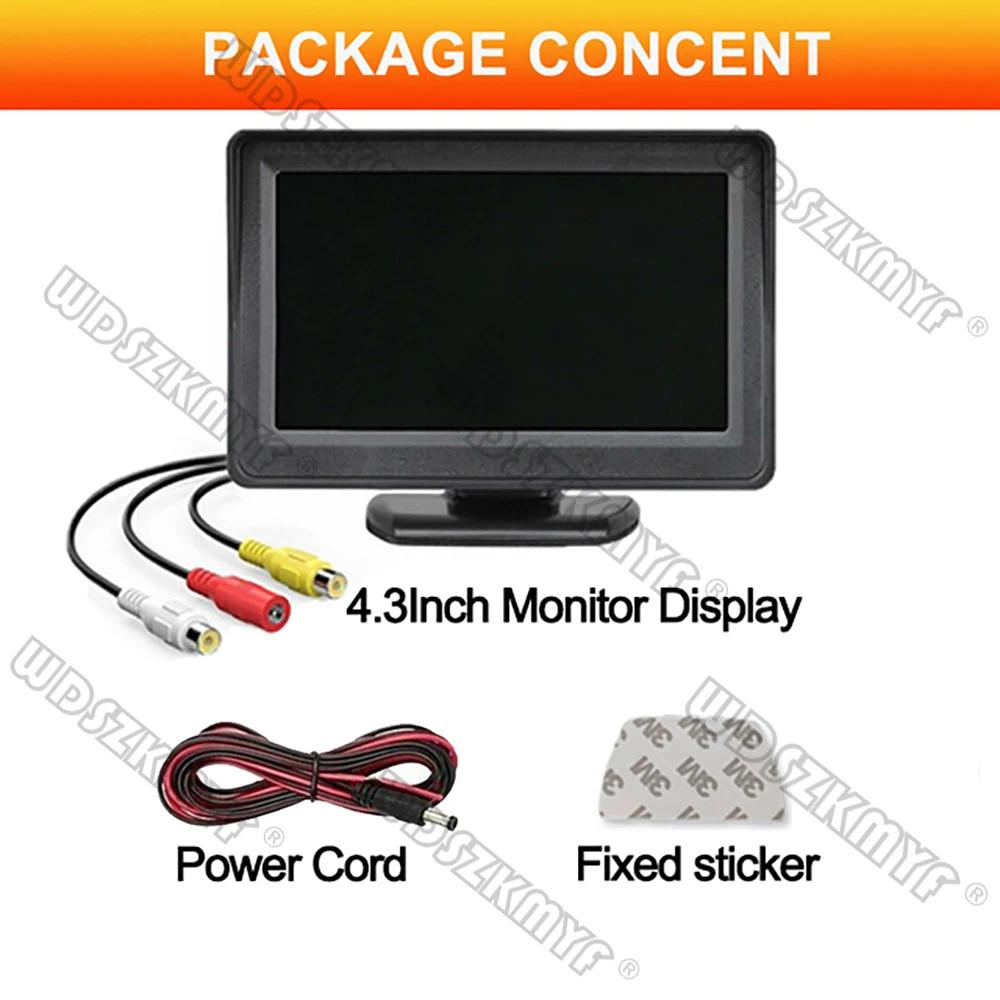 Fácil instalação 4.3 Polegada Rear View Camera Monitor Screen Invertendo camera veicular Camera para Car Parking Parking System Camera for Vehicle visão noturna camera veiucular para automóveis - Image 1
