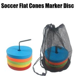 10 peças. Marcadores de Cone Plano para Futebol, Basquete e Treinamento de Agilidade e Velocidade - Equipamento de Treinamento Portátil e Indeformável - Image 1