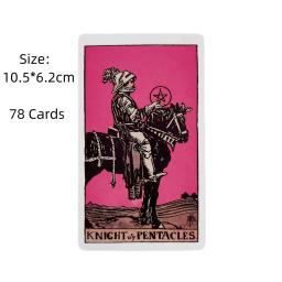 Jogo de cartas de tarô rosa rider para iniciantes, baralho de adivinhação, versões em inglês, edição oracle, jogo de mesa para festa - Image 4