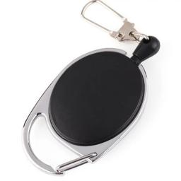 Crachá Retrátil Reforçado Preto com Cordão para Identificação, Crachá de Identificação, Porta-Crachá para Enfermeiros, Hospital, Material de Escritório, Presente - Image 2