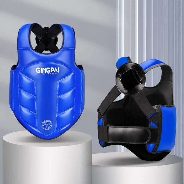 Guarda de peito boxe mma kickboxing corpo colete protetor artes marciais wtf reversível costela escudo taekwondo alvo treinamento uniforme