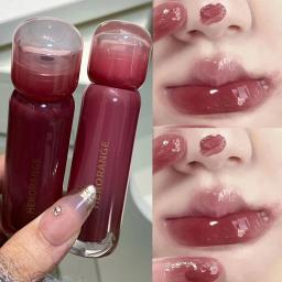 Uva fumada roxo vermelho lábio esmalte espelho água brilho labial hidratante batom líquido claro matiz maquiagem coreano feminino cosméticos - Image 1