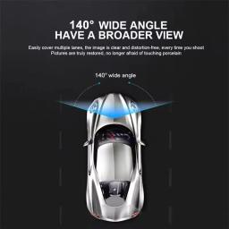 Câmera DVR Automotiva Frontal e Interna com Gravação Frontal em 1080P e Traseira em 720P, 140° °   Lente Grande Angular, Visão Noturna, Câmera de Painel HD - Image 6