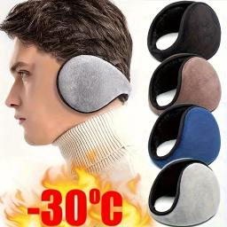 1 pçs pérola earmuffs bonito outono e inverno para manter quente confortável unisex aquecedores imitação de coelho pelúcia orelha muff atacado - Image 1