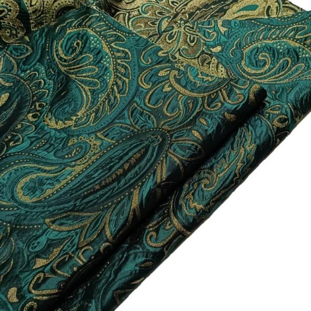 Tecido Jacquard Brocado Fio-Tingido Flor de Caju 150cm