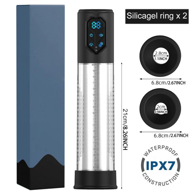 Bomba elétrica automática do pénis para homens, ampliação do pénis, ereção do pénis, prolongamento, brinquedos do sexo, água, IPX7