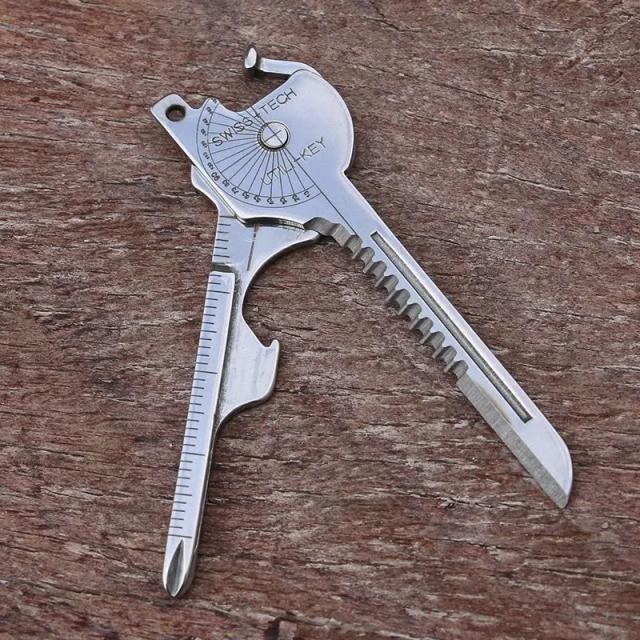 Chaveiro Ferramenta Portátil Multifuncional Chave de Fenda Abridor de Garrafa Acampamento