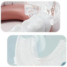 Escova de Dentes Infantil em Forma de U 360 °   Escova de dentes infantil cuidados com os dentes para limpeza dos dentes escova de dentes infantil escova de bebê cuidados dentários - Image 4