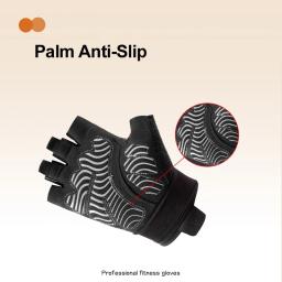 Luvas de Fitness para Academia e Ciclismo, Verão, Masculinas e Femininas, com Suporte de Punho, Luvas para Halteres, Levantamento de Peso, Antiderrapantes e Respiráveis para Treino - Image 4