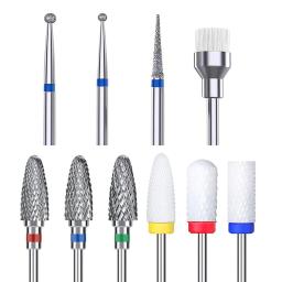 10 peças de brocas para unhas, brocas de cerâmica para conjuntos de unhas acrílicas, brocas de cutícula para unhas, brocas removedores de carboneto - Image 2