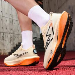 Tênis de corrida especialidade placa carbono maratona masculino esportes respirável leve feminino confortável tênis atlético - Image 6