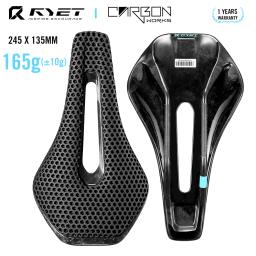 Ryet 3d impresso selim de bicicleta de carbono completo 245mm * 135/145/155mm selim de bicicleta para mtb cascalho assento de bicicleta de estrada peças - Image 1