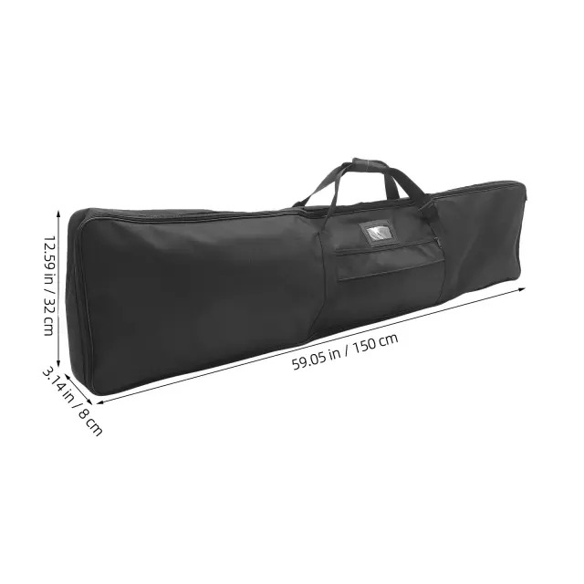 Bolsa de Armazenamento para Arco Recurvo Longo 170cm em Lona Preta