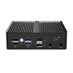 Firewall pfSense sem ventoinha, Soft Router J6412 N5105 N100 4x i226-V 2.5G LAN NVMe Barebone Mini PC HDMI2.0 DP AES-NI OPNsense Win11 - Image 3