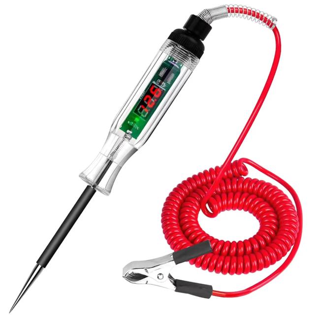 Caneta de Teste Automotiva Detector de Circuito Digital 6V-24V para Diagnóstico Automotivo
