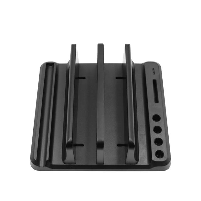 Suporte Vertical Plástico Ajustável para Laptop Tablet Telefone MacBook Notebook Economiza Espaço