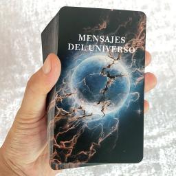 Baralho de tarô espanhol, cartas oracle do universo, tarô de palavras-chave, cartas de mensagens de espírito, para iniciantes, tarô versão espanhola, 12x7cm - Image 6
