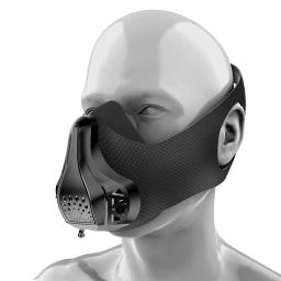 Máscara esportiva ajustável 48 níveis de respiração resistência ao ar treino correndo ginásio máscara fitness exercício treinamento de resistência física - Image 1