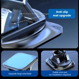 Suporte para telefone de carro SEAMETAL, suporte antiderrapante de silicone para painel de carro, rotação livre de 360 ​​graus, suporte universal para navegação head-up - Image 5