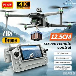 2026 Novo drone ZH8 4KHD com tela, motor sem escovas, lançamento aéreo, dobrável, grande, com controle remoto, quadricóptero para fotografia aérea e transmissão FPV em tempo real - Image 1