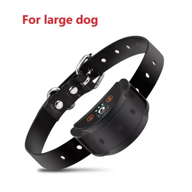 1/2pc cão laranja anti casca colar cão parar de ladrar vibração auto anti latido colar elétrico inteligente cães treinamento colar