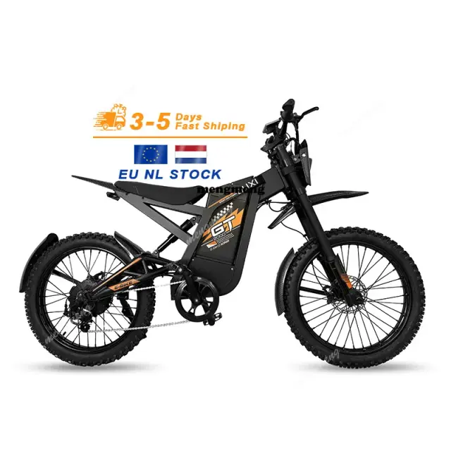 Preço de Atacado de Fábrica Bicicleta Elétrica de Montanha com Quadro de Aço e Bateria de Lítio Ebike Bicicleta Elétrica Off-Road GT2000 para A