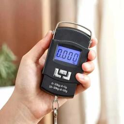 Balança Digital Portátil para Bagagem 50kg com Display LCD e Régua para Malas de Viagem - Image 5