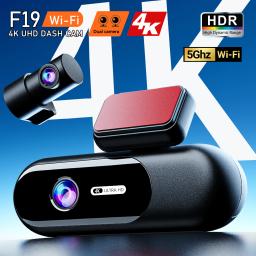 Câmera Veicular Dash Cam 4K UHD com Gravação Frontal e Traseira, Visão Noturna HDR, Wi-Fi Integrado e Modo de Estacionamento - Image 1