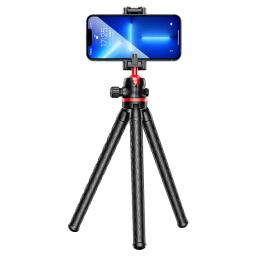FGCLSY 2026 Tripé Flexível Tipo Polvo para iPhone, Smartphone, Câmera DSLR, Design 2 em 1 com Suporte para Telefone e Sapata Fria Lateral, Parafuso 1/4'' - Image 6