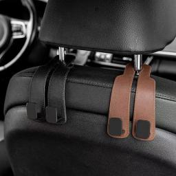 Ganchos para encosto de cabeça de carro, cabide para bolsas, organizador de assento traseiro, clipes de fixação automática, ganchos para carro - Image 4