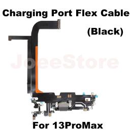 Porta de carregamento cabo flexível para iphone 11 12 13 14 pro max mini x xs xr usb carregador doca conector com microfone fita reparação - Image 5