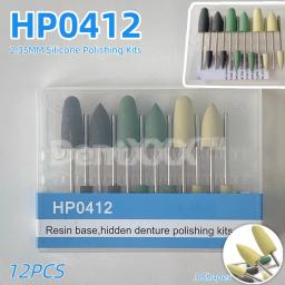 Kit de Polimento de Resina Hp0412 com 12 Peças para Ferramentas de Baixa Velocidade, Diâmetro do Haste Tipo Hp 2.35mm - Image 2