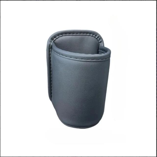 Suporte de Copo para Porta de Carro em Couro Organizador de Bebidas Automotivo Caixa de Armazenamento para Banco Traseiro Acessórios para Interior de Carro