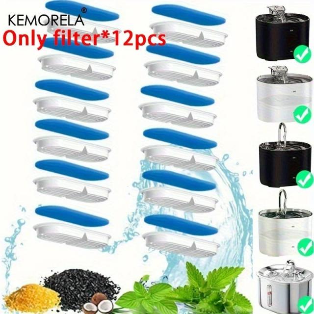 Filtro Dispensador de Água para Gatos Carbono Ativado 8 Peças