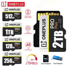 Cartão SD OnePlus 2TB de Alta Velocidade V30 A2 4K, Cartão de Memória de 512GB, 256GB, 1TB, Adaptador Micro TF SD para Smartphone/Tablet/PC - Image 1