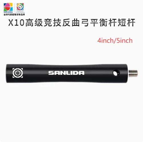 Sanlida X10 Estabilizador Extensor 4" 5" Alumínio CNC para Arco Recurvo