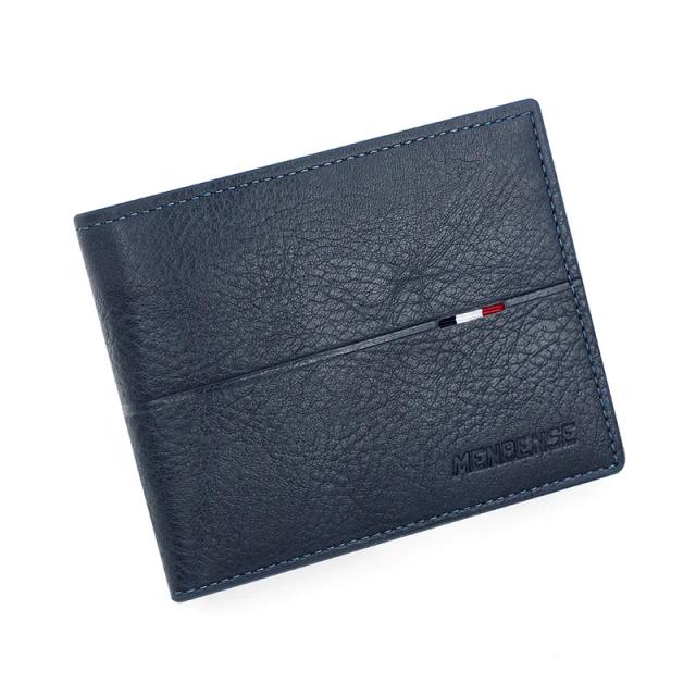 Carteira Masculina de Couro PU Slim Porta-Cartão e Fotos - Alta Qualidade