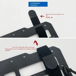 Organizador de viseira de sol para carro, painel molle, placa suspensa, placa de armazenamento de veículo tático, modificação interior off-road - Image 4