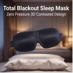 Máscara de Dormir 3D Ajustável com Design Respirável, Bloqueia a Luz enquanto Permite Circulação de Ar para os Olhos, Ajuste Confortável Unissex - Image 3